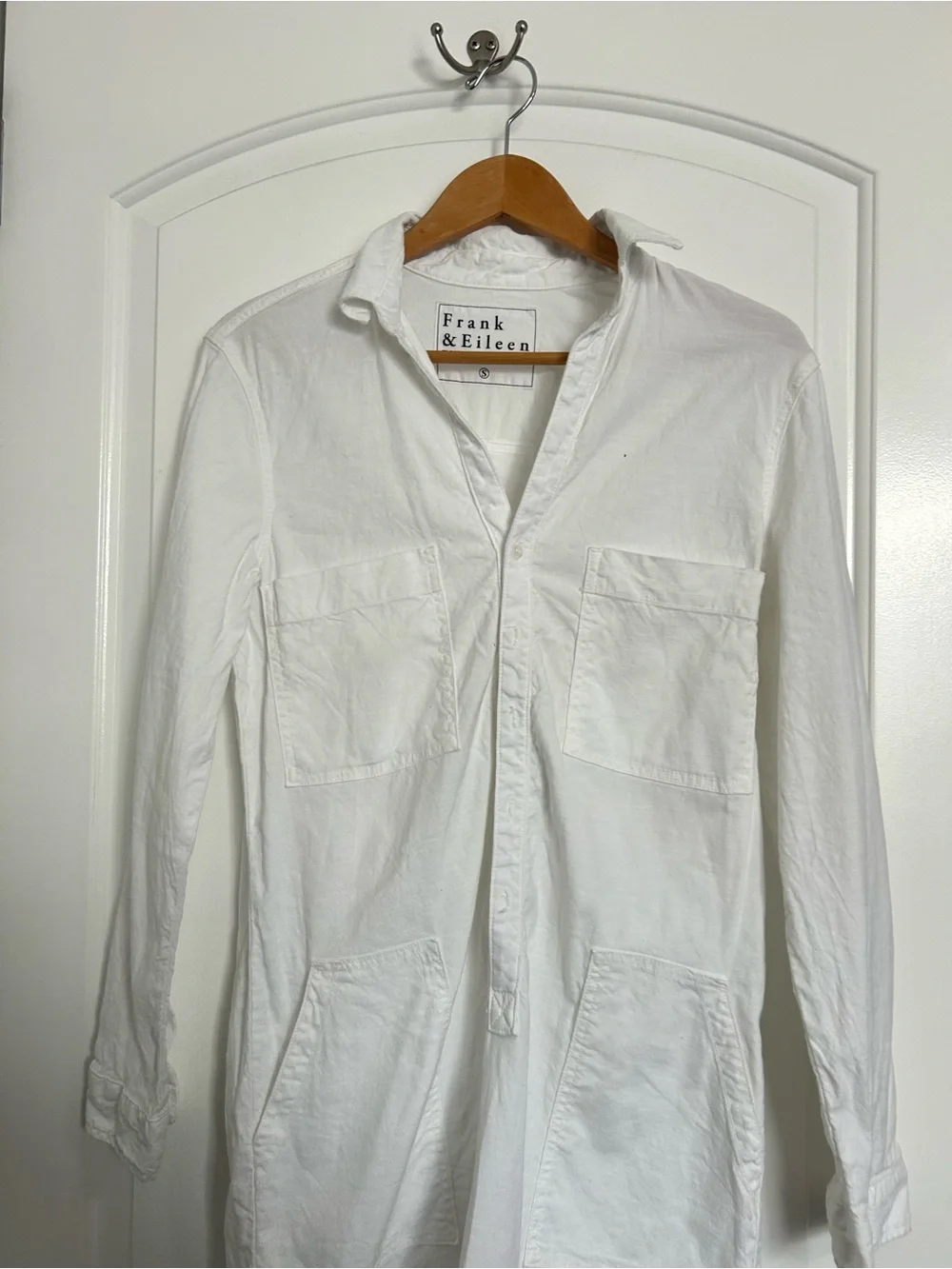 Frank & Eileen Italian Performance Linen Dress size Size S Chic Preppy Coastal